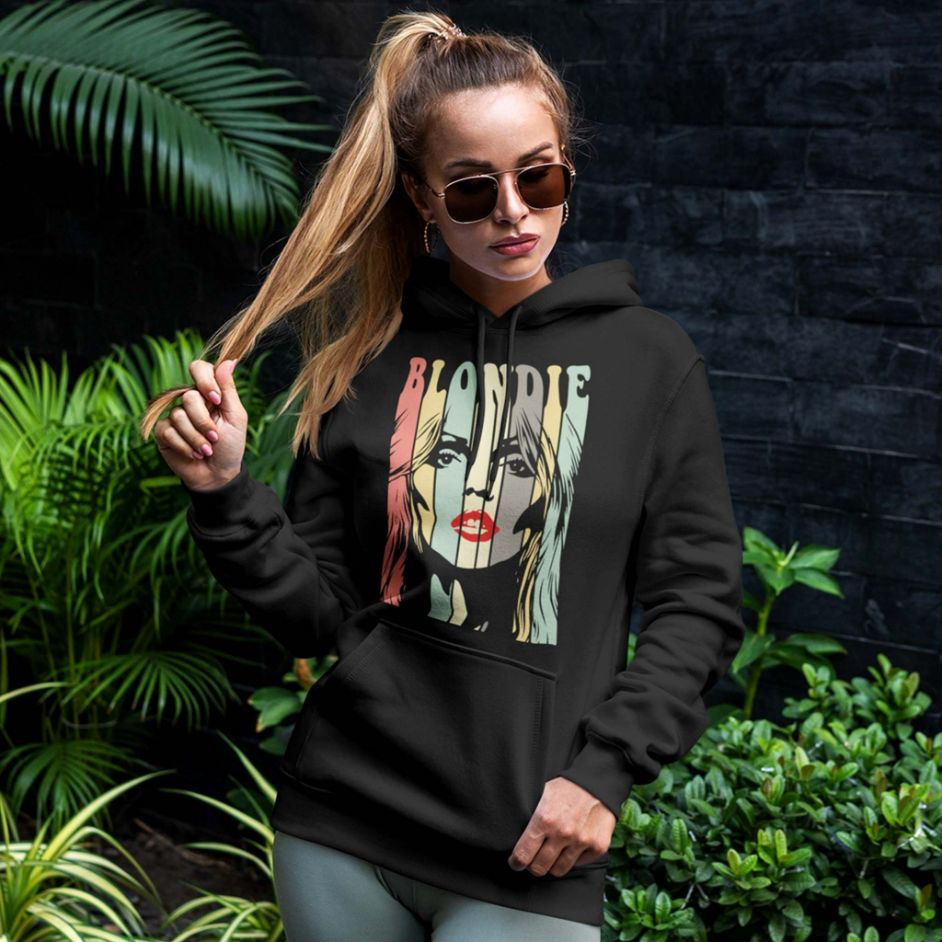 Blondie Inspired Retro Unisex Hoodie Blondie Inspired Retro Unisex Hoodie