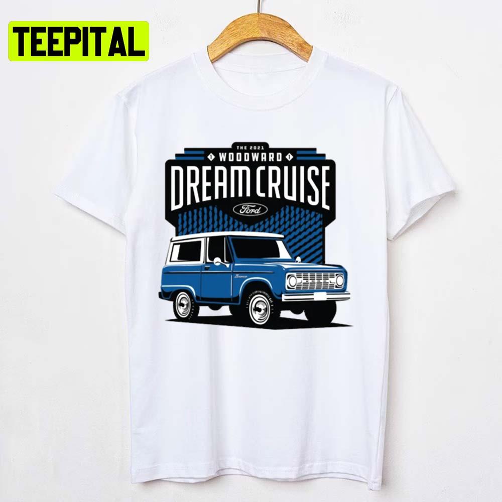Blue Art Ford Car The Woodward Dream Cruise Unisex T-Shirt Blue Art Ford Car The Woodward Dream Cruise Unisex T-Shirt