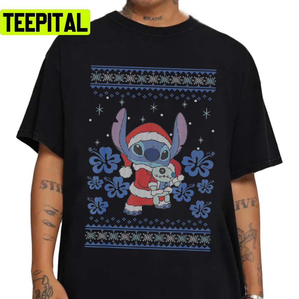 Blue Koala Funny Stitch Disney Christmas Ugly Unisex Sweatshirt Blue Koala Funny Stitch Disney Christmas Ugly Unisex Sweatshirt