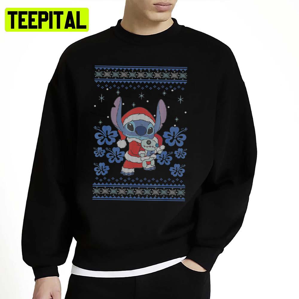 Blue Koala Funny Stitch Disney Christmas Ugly Unisex Sweatshirt Blue Koala Funny Stitch Disney Christmas Ugly Unisex Sweatshirt