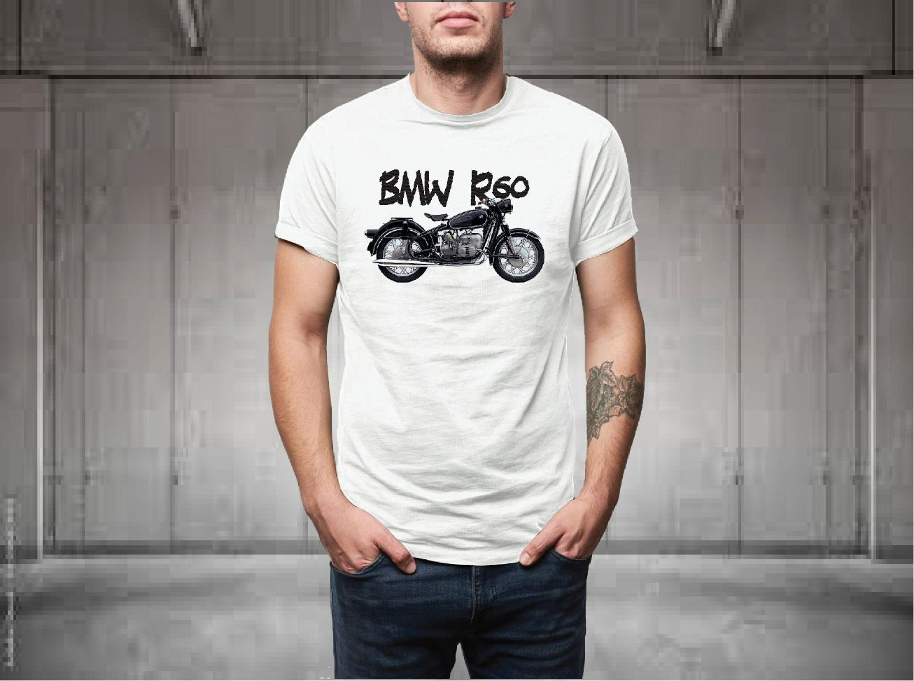 BMW R60 R602 Custom Antique Vintage Motorcycle T-Shirt BMW R60 R602 Custom Antique Vintage Motorcycle T-Shirt