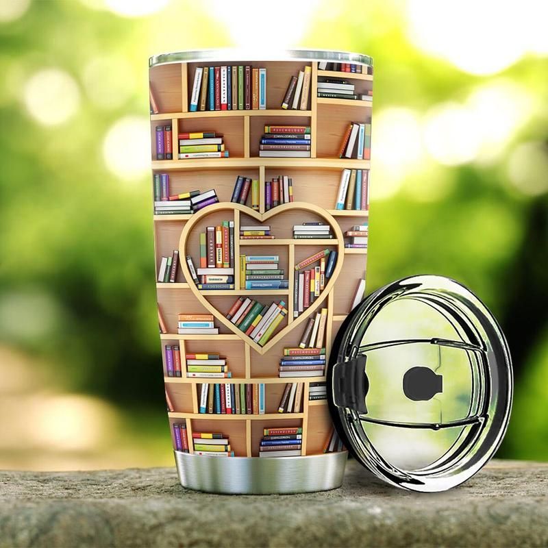 Book Lover Heart Stainless Steel Cup Book Lover Heart Stainless Steel Cup