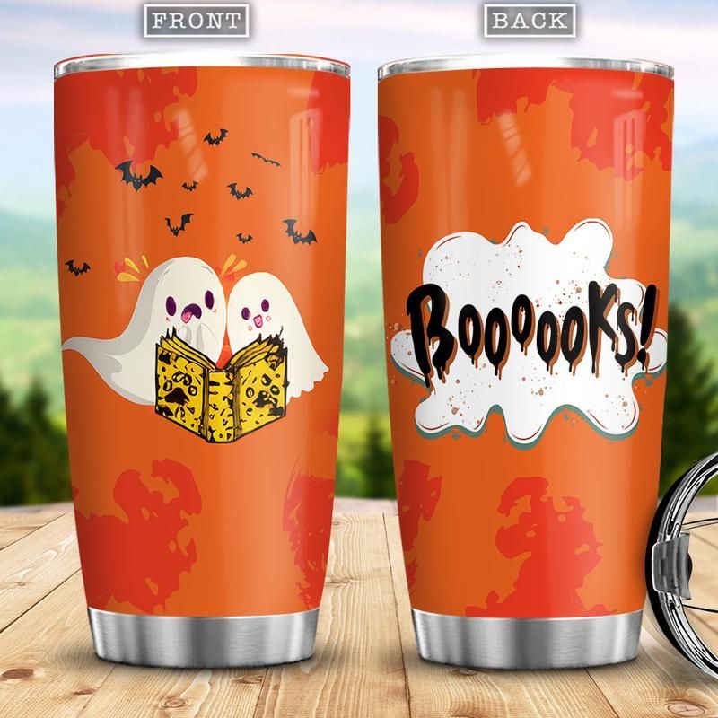 Boooks Funny Ghost Halloween Stainless Steel Cup Boooks Funny Ghost Halloween Stainless Steel Cup