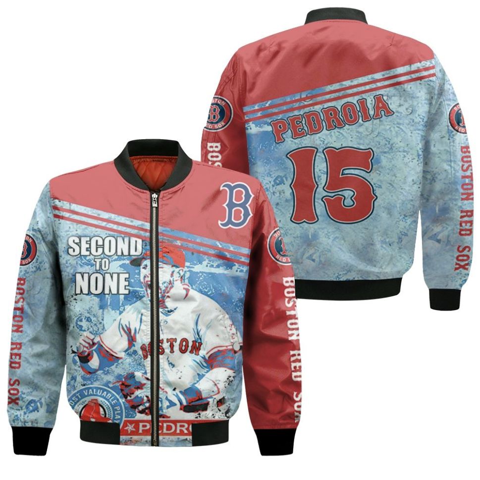 Boston Red Sox Second To None Pedroia Bomber Jacket Boston Red Sox Second To None Pedroia Bomber Jacket