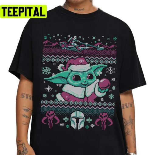 Bountiful Christmas Star Wars Baby Yoda Ugly Unisex Sweatshirt
