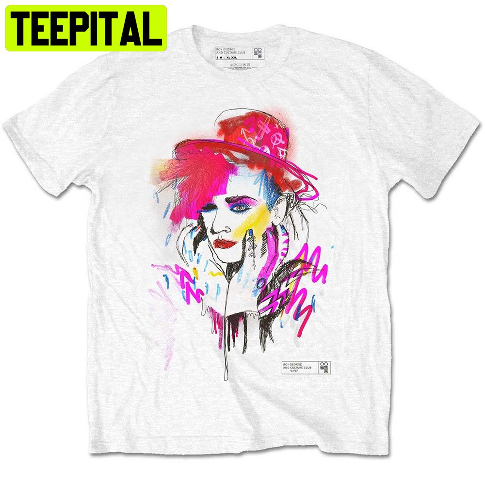 Boy George & Culture Club Drawn Portrait Trending Unisex Shirt Boy George & Culture Club Drawn Portrait Trending Unisex Shirt