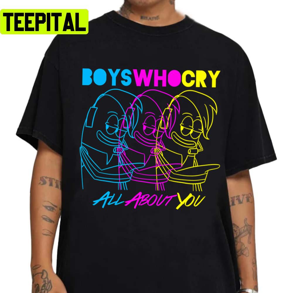 Boys Who Cry Cyan Magenta Yellow Spongebob Squarepants Unisex T-Shirt Boys Who Cry Cyan Magenta Yellow Spongebob Squarepants Unisex T-Shirt