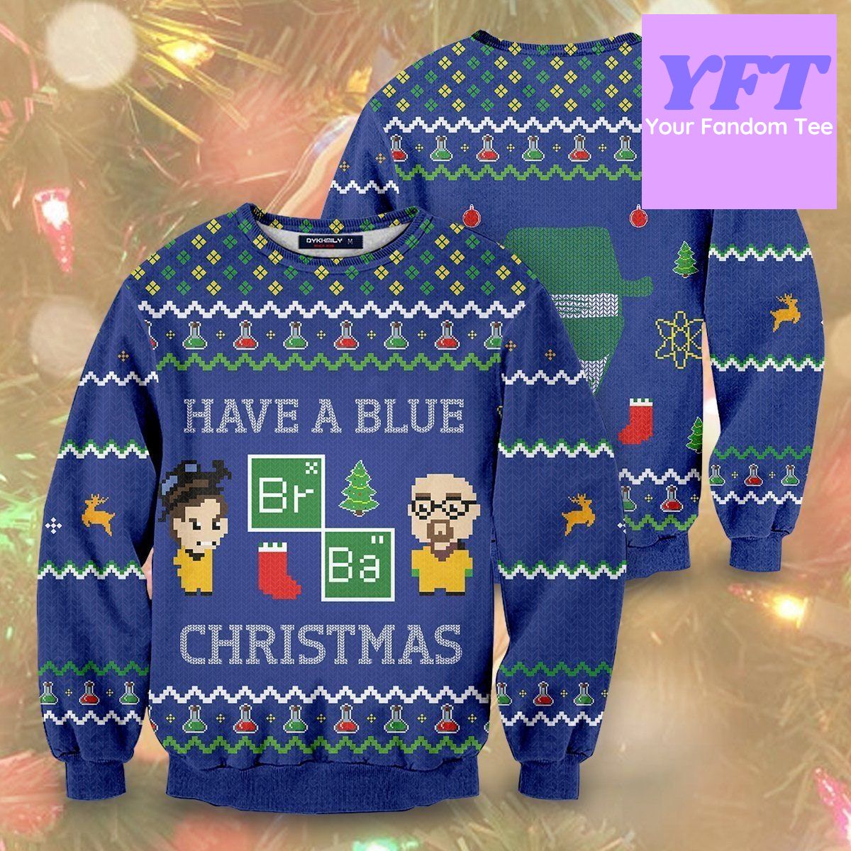 Breaking Bad Xmas 3d Ugly Christmas Sweater Breaking Bad Xmas 3d Ugly Christmas Sweater