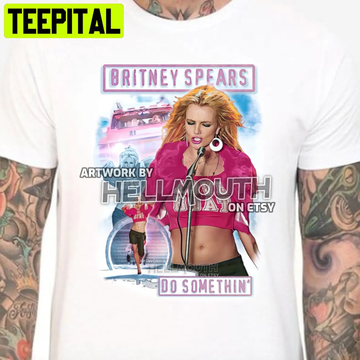 Britney Spears Do Somethin' Retro Era 00s Halloween Trending Unsiex T-Shirt Britney Spears Do Somethin' Retro Era 00s Halloween Trending Unsiex T-Shirt