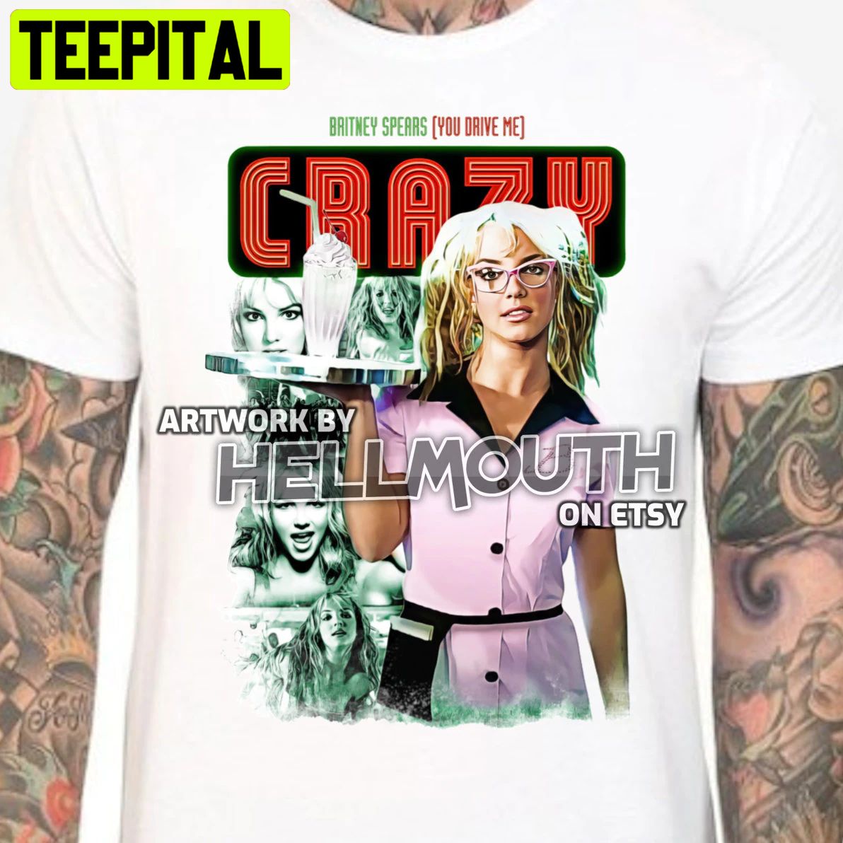 Britney Spears (You Drive Me) Crazy Retro Halloween Trending Unsiex T-Shirt Britney Spears (You Drive Me) Crazy Retro Halloween Trending Unsiex T-Shirt