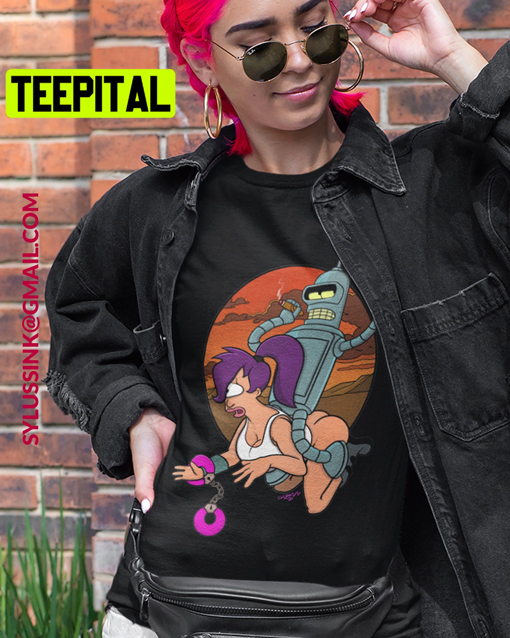 Buckaroo Bender & Luscious Leela Futurama Trending Unisex Shirt Buckaroo Bender & Luscious Leela Futurama Trending Unisex Shirt