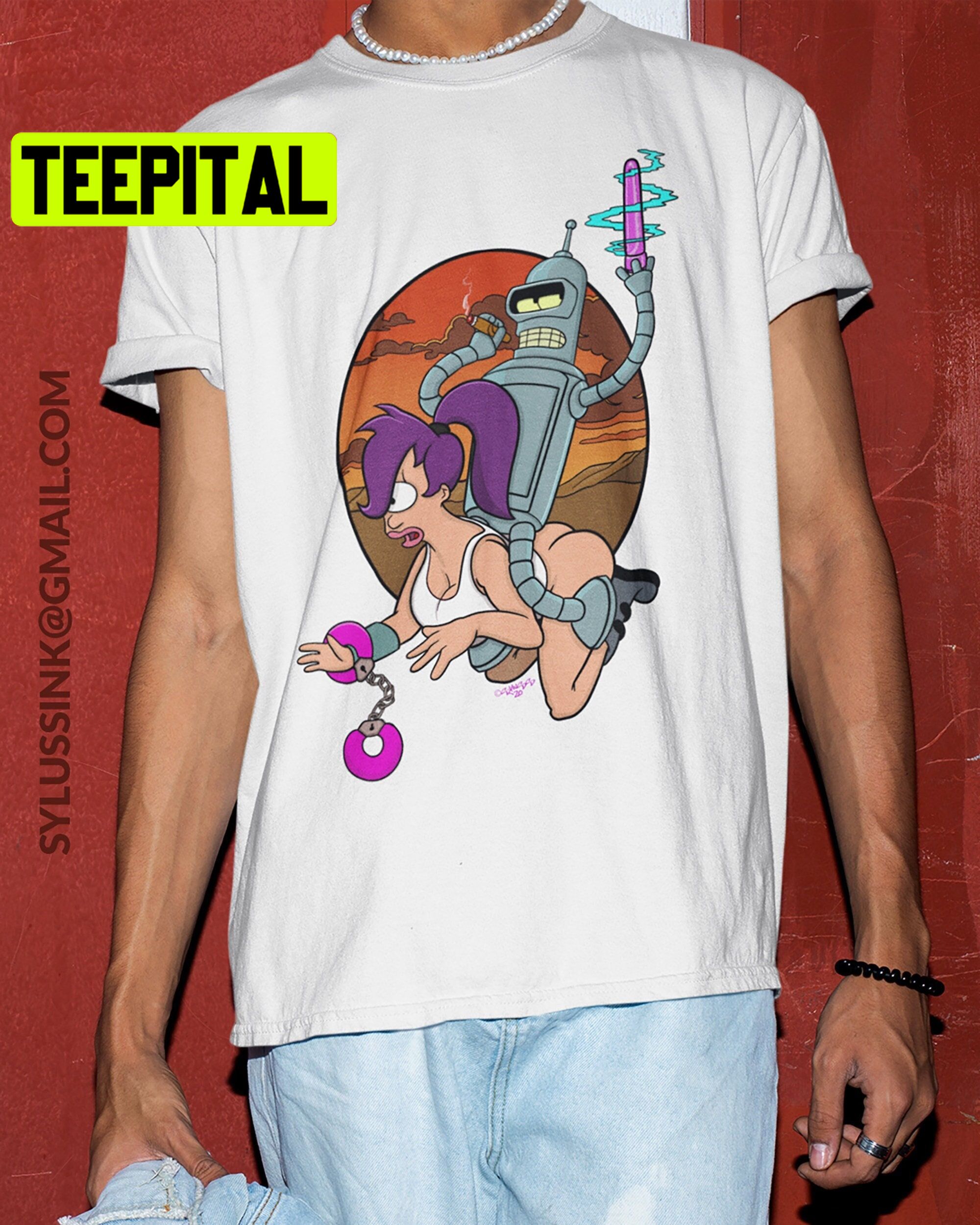 Buckaroo Bender & Luscious Leela Futurama Trending Unisex Shirt Buckaroo Bender & Luscious Leela Futurama Trending Unisex Shirt