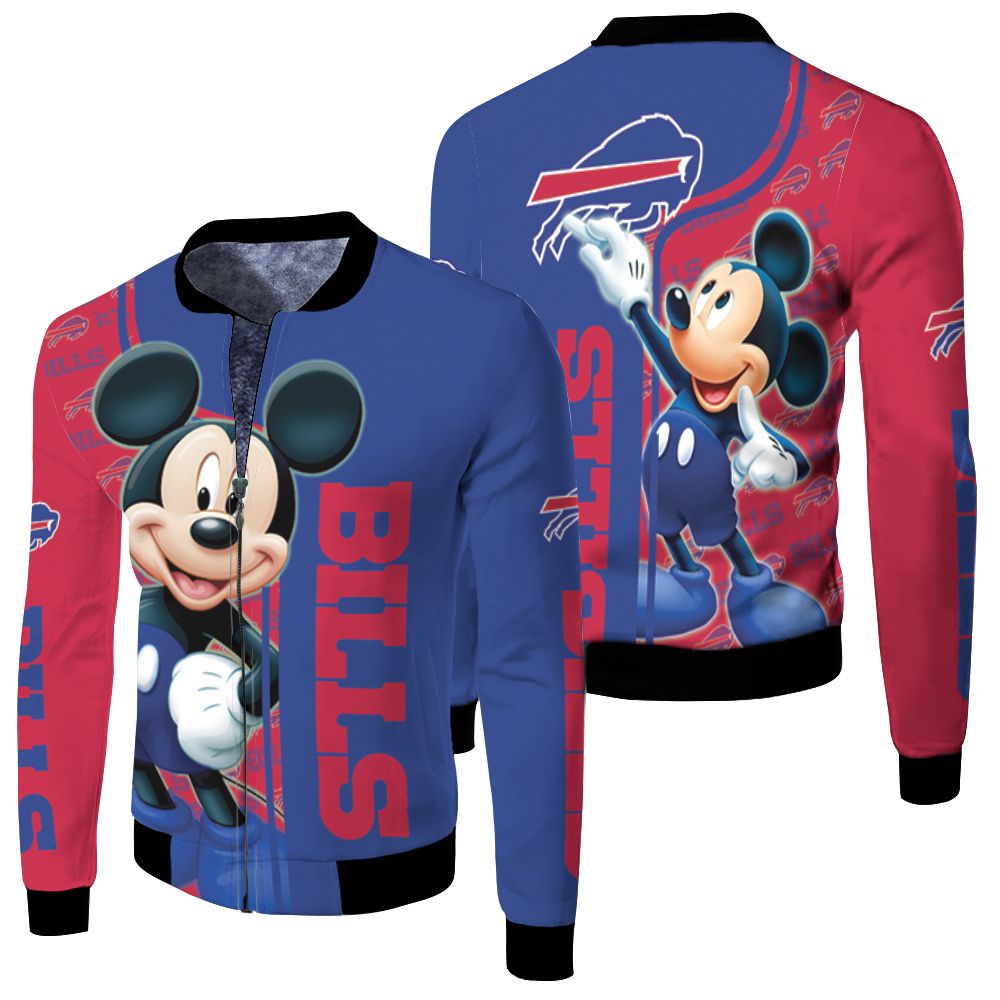 Buffalo Bills 3d Jersey Fleece Bomber Jacket Buffalo Bills 3d Jersey Fleece Bomber Jacket