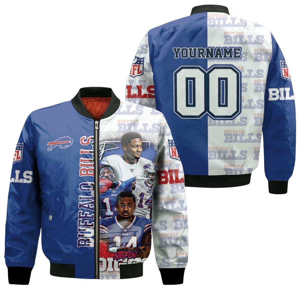 Buffalo Bills Afc East 2020 Stefon Diggs Personalized Bomber Jacket Buffalo Bills Afc East 2020 Stefon Diggs Personalized Bomber Jacket