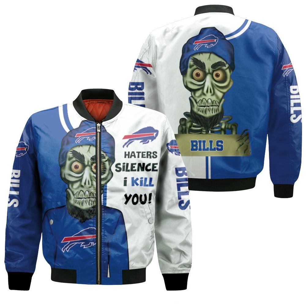 Buffalo Bills Haters I Kill You 3d Bomber Jacket Buffalo Bills Haters I Kill You 3d Bomber Jacket