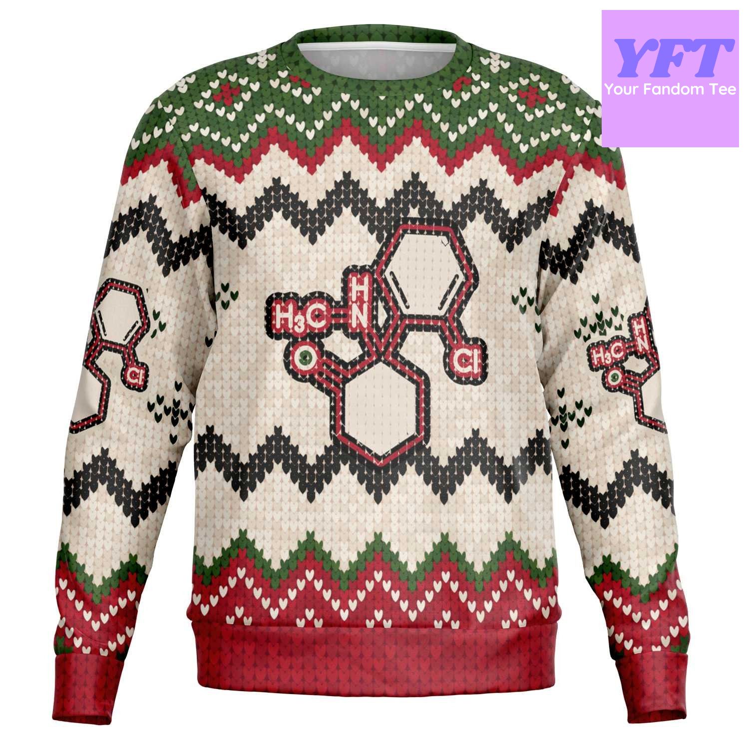 C13h16clno For For Meme 3d Ugly Christmas Sweater C13h16clno For For Meme 3d Ugly Christmas Sweater