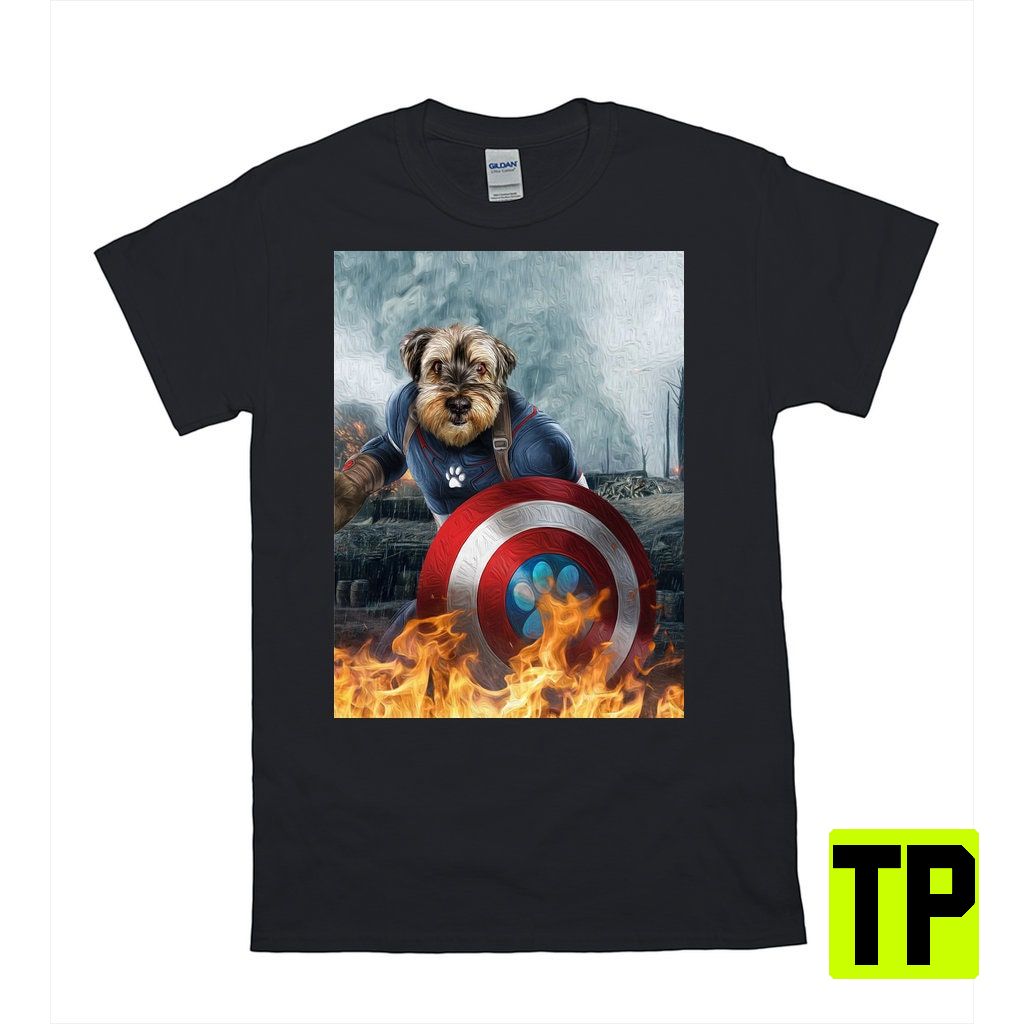 Captain Doggmerica Personalized Pet Unisex Shirt Captain Doggmerica Personalized Pet Unisex Shirt