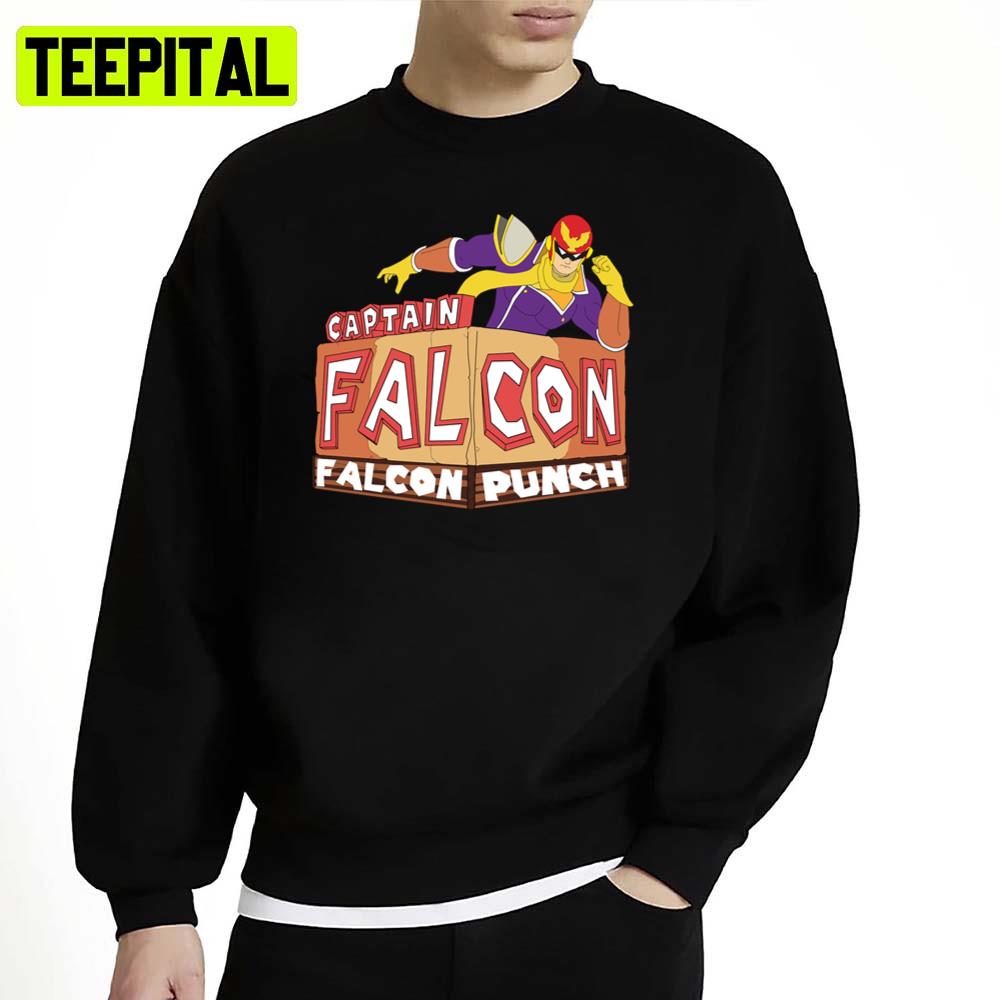 Captain Falcon Falcon Punch Fun Game Art Unisex Sweatshirt Captain Falcon Falcon Punch Fun Game Art Unisex Sweatshirt
