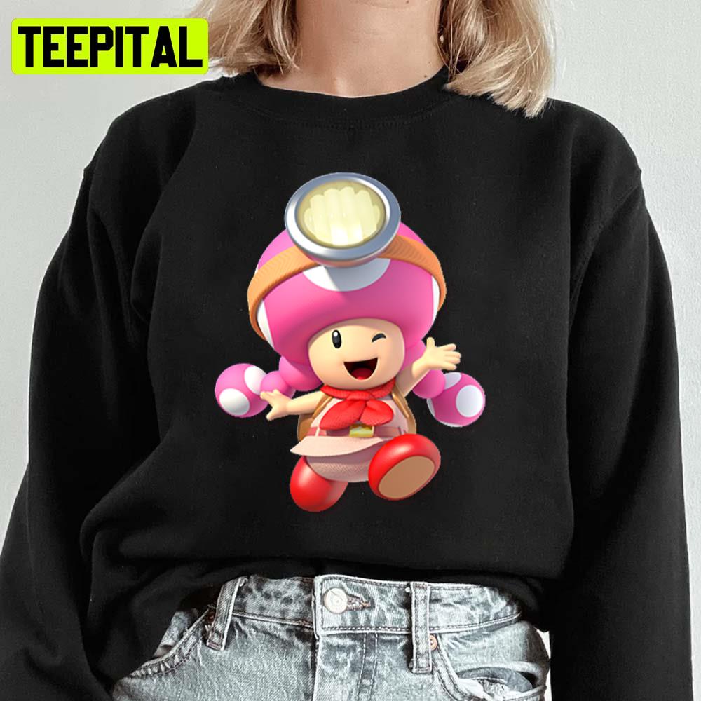 Captain Toadette Fun Game Art Unisex Sweatshirt Captain Toadette Fun Game Art Unisex Sweatshirt