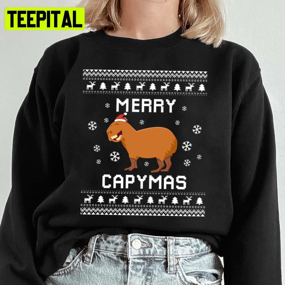 Capybara Christmas Capybara Inu Ugly Unisex Sweatshirt Capybara Christmas Capybara Inu Ugly Unisex Sweatshirt