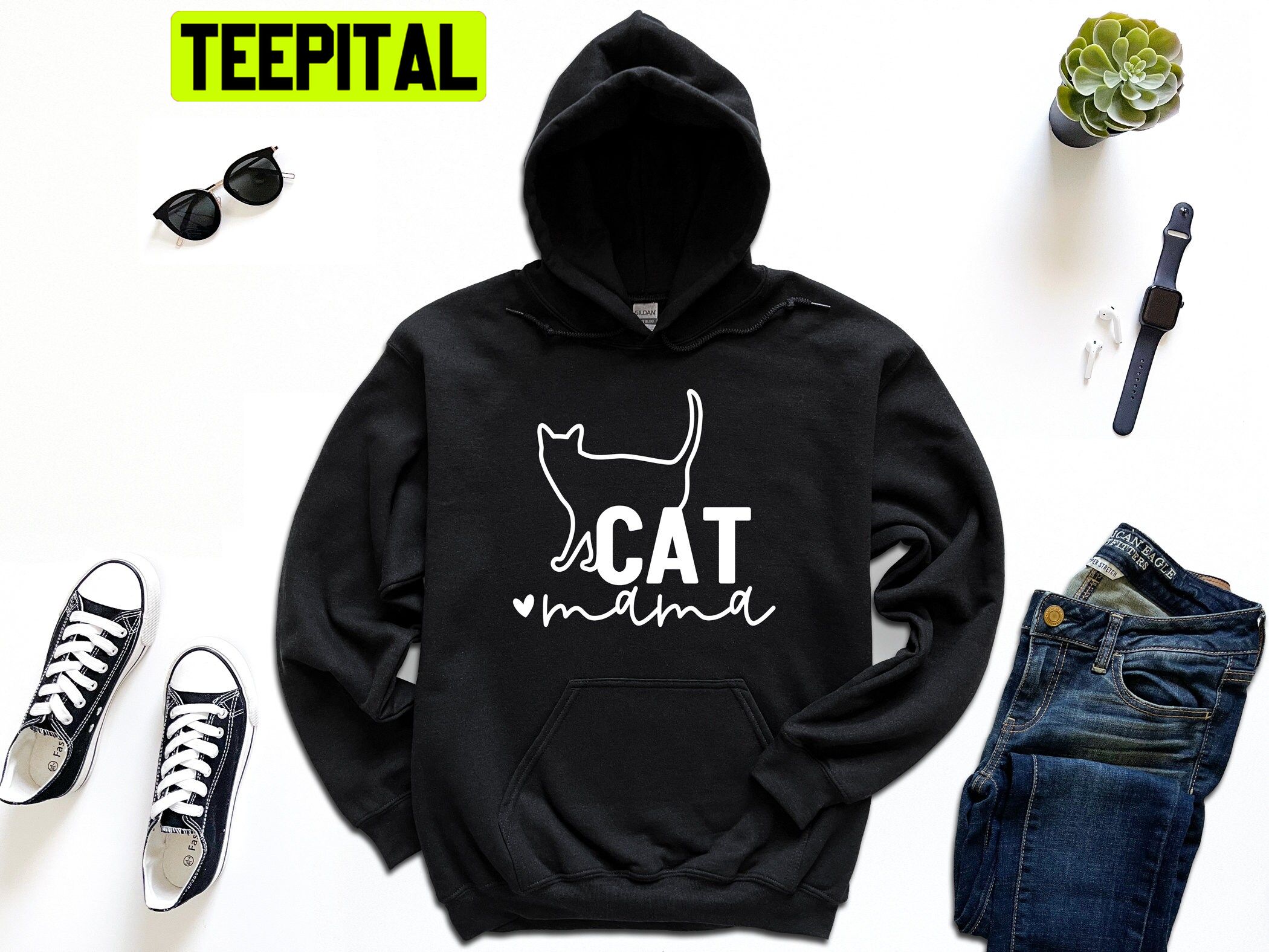 Cat Mama Cat Lover Trending Unisex Hoodie Cat Mama Cat Lover Trending Unisex Hoodie