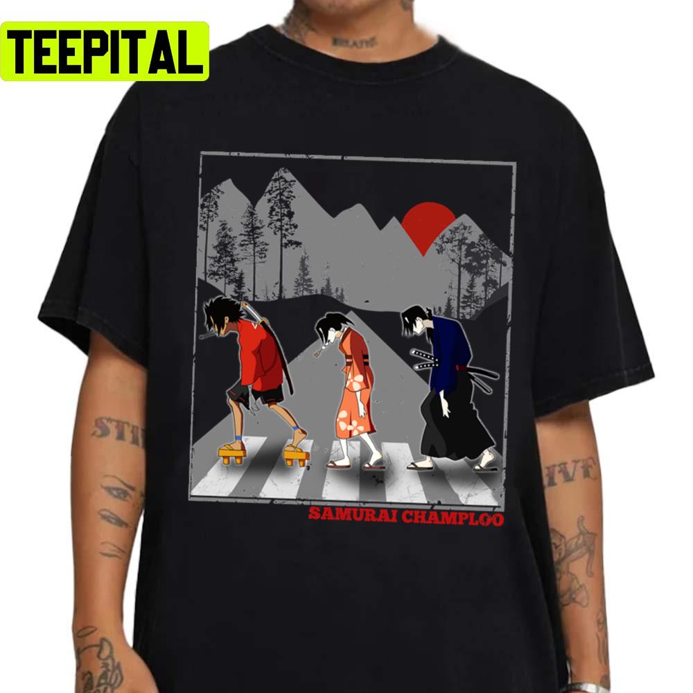 Champloo Fuu Mugen Jin Funny Walking Vintage Samurai Champloo Unisex Sweatshirt Champloo Fuu Mugen Jin Funny Walking Vintage Samurai Champloo Unisex Sweatshirt