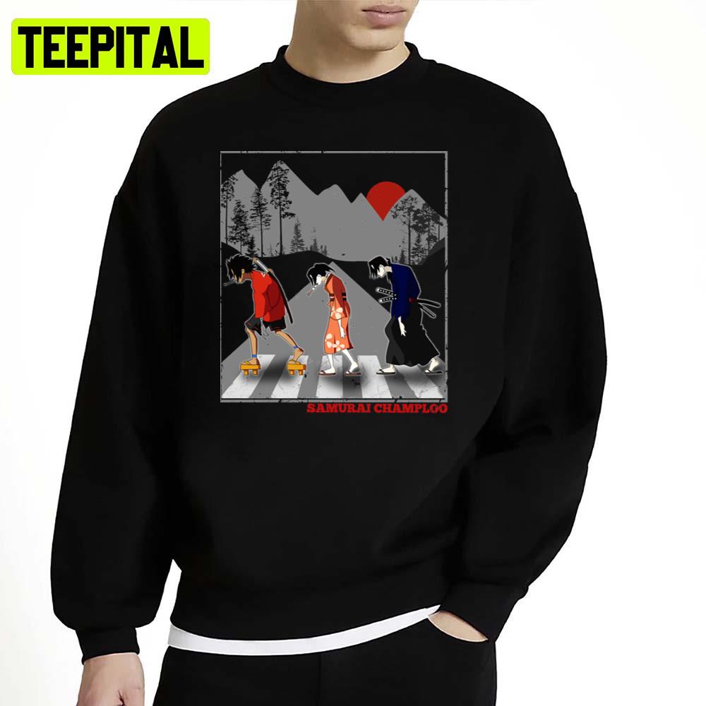 Champloo Fuu Mugen Jin Funny Walking Vintage Samurai Champloo Unisex Sweatshirt Champloo Fuu Mugen Jin Funny Walking Vintage Samurai Champloo Unisex Sweatshirt