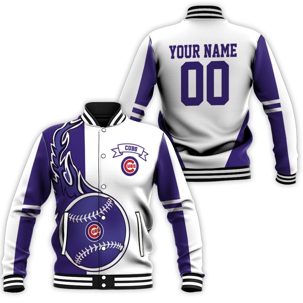 Chicago Cubs 3d Personalized Baseball Jacket Chicago Cubs 3d Personalized Baseball Jacket