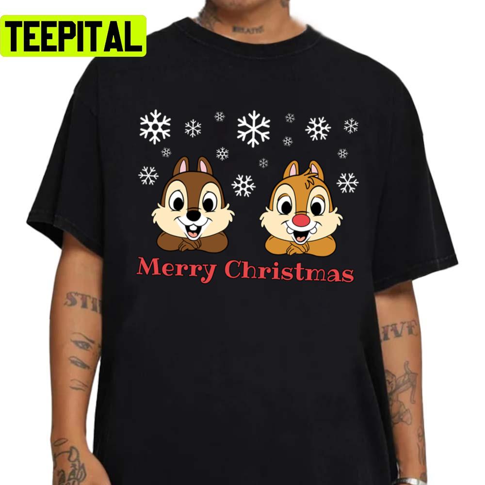 Chip And Dale Merry Christmas Greetings Unisex Sweatshirt Chip And Dale Merry Christmas Greetings Unisex Sweatshirt