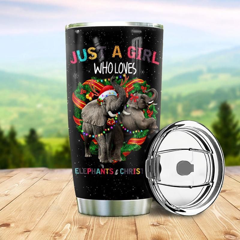 Christmas Elephant Stainless Steel Cup Christmas Elephant Stainless Steel Cup