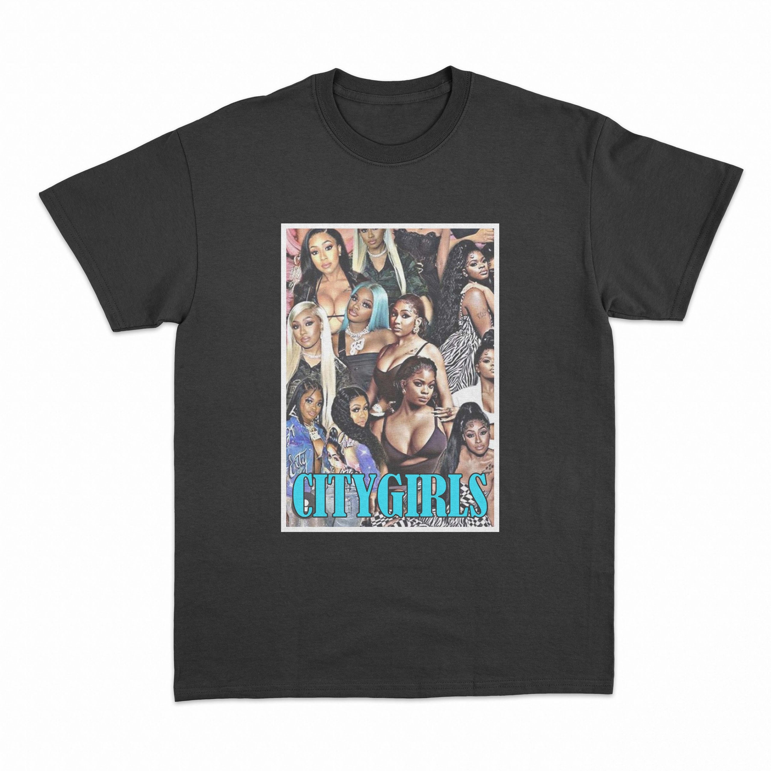City Girls Collage Retro Illustration Unisex T-Shirt City Girls Collage Retro Illustration Unisex T-Shirt