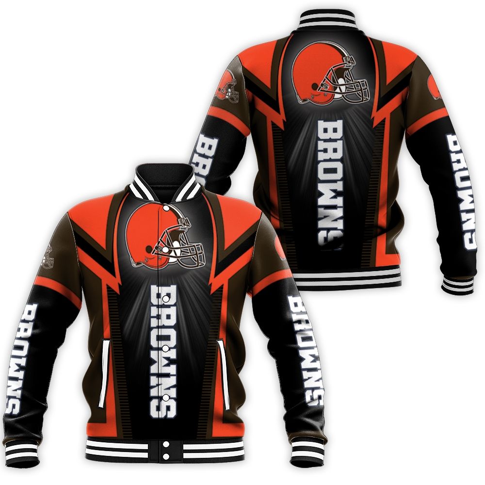 Cleveland Browns For Fan Baseball Jacket Cleveland Browns For Fan Baseball Jacket