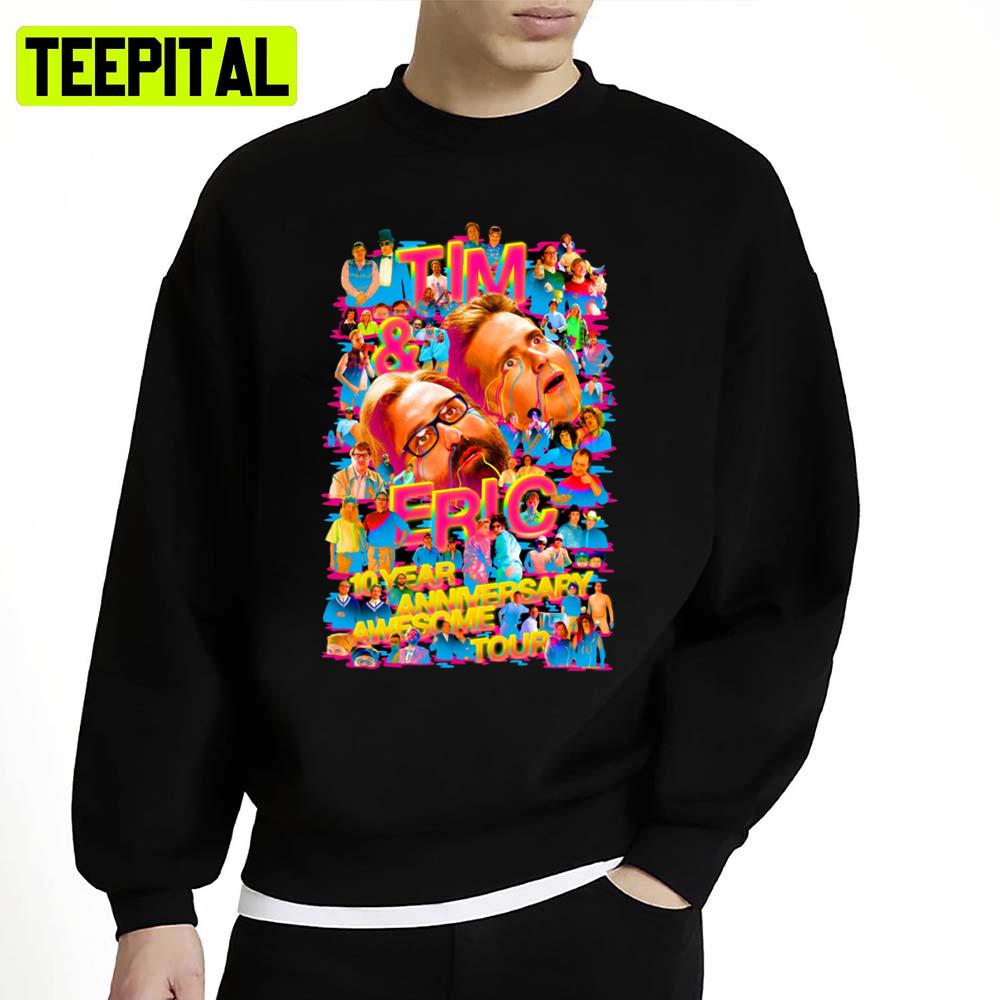 Clolorful Art Tim And Eric Retro Tv Show Unisex Sweatshirt Clolorful Art Tim And Eric Retro Tv Show Unisex Sweatshirt