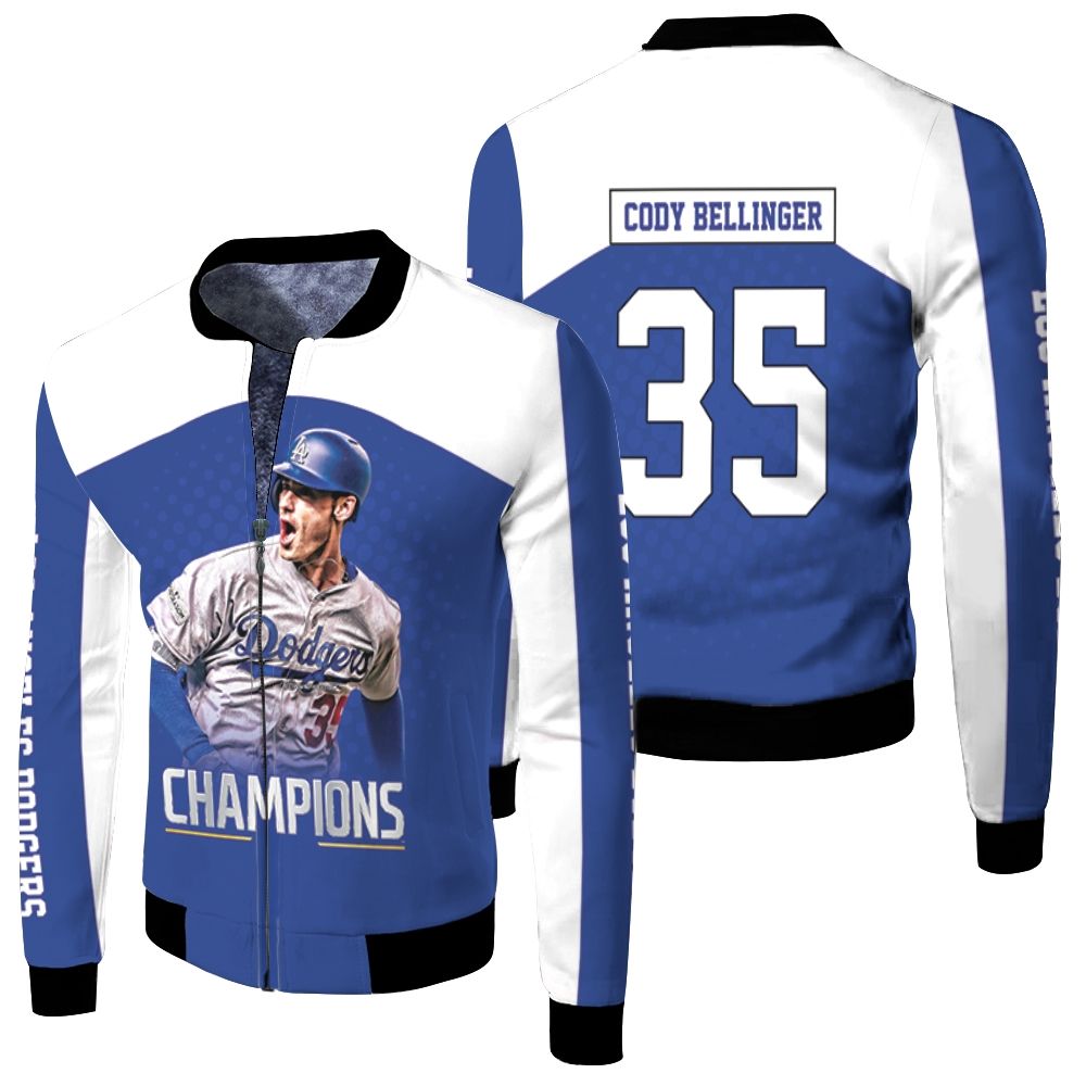 Cody Bellinger Dodgers Fleece Bomber Jacket Cody Bellinger Dodgers Fleece Bomber Jacket