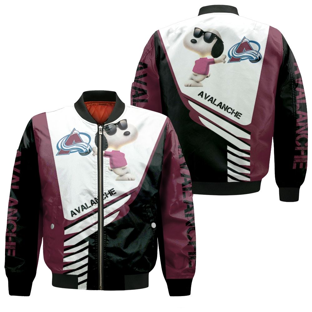 Colorado Avalanche Snoopy For Fans 3d Bomber Jacket Colorado Avalanche Snoopy For Fans 3d Bomber Jacket