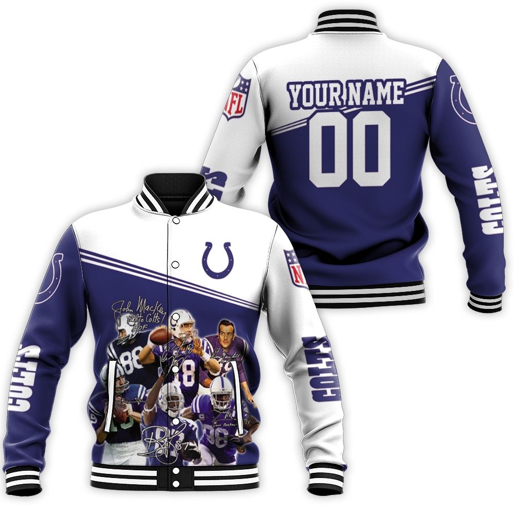 Colts 3d Personalized Baseball Jacket Colts 3d Personalized Baseball Jacket