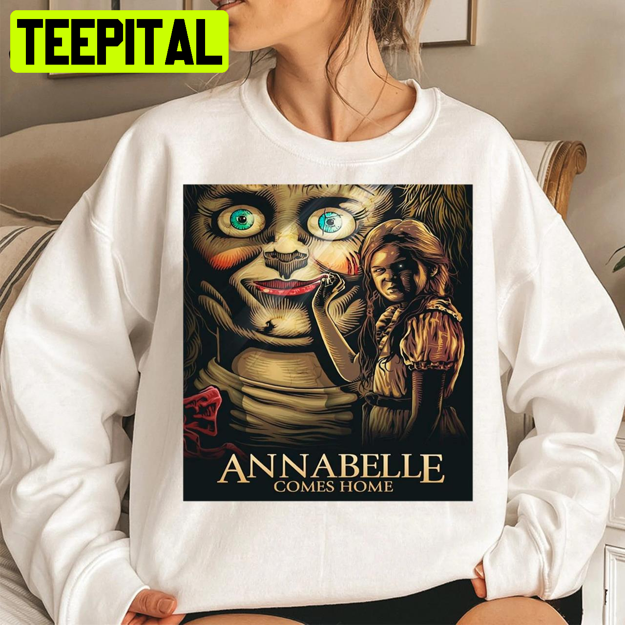 Comes Home Horror Movie Cool Halloween Annabelle Shirt Comes Home Horror Movie Cool Halloween Annabelle Shirt