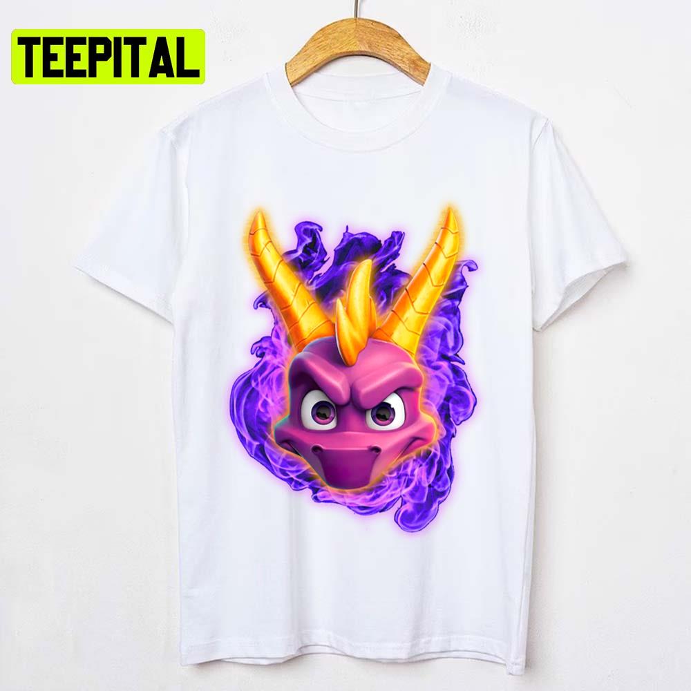 Cool Spyro The Dragon Animated Art Unisex T-Shirt Cool Spyro The Dragon Animated Art Unisex T-Shirt