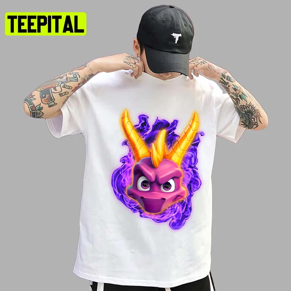 Cool Spyro The Dragon Animated Art Unisex T-Shirt Cool Spyro The Dragon Animated Art Unisex T-Shirt