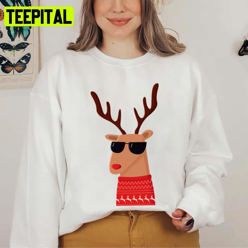 Cool Sunglasses Reindeer Merry Christmas Dude Unisex Sweatshirt Cool Sunglasses Reindeer Merry Christmas Dude Unisex Sweatshirt