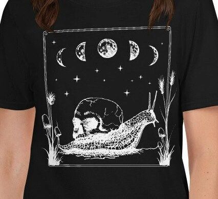 Cottagecore Skull Snail T-Shirt Cottagecore Skull Snail T-Shirt
