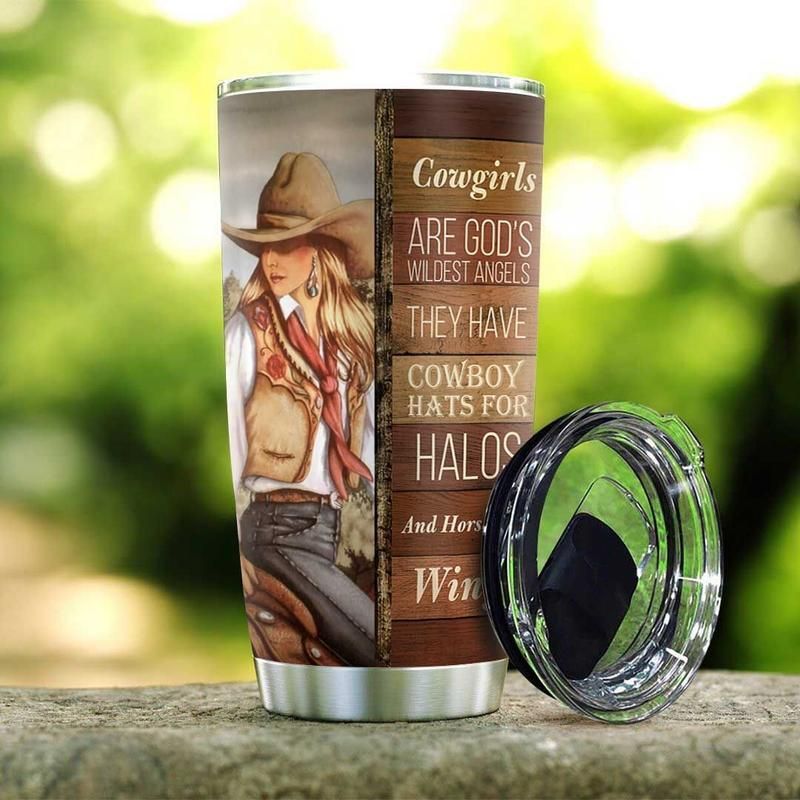 Cowgirls Love Horses Stainless Steel Cup Cowgirls Love Horses Stainless Steel Cup