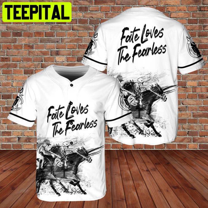 Custom Fate Loves The Fearless Horse Racing 3D AOP Baseball Jersey Custom Fate Loves The Fearless Horse Racing 3D AOP Baseball Jersey
