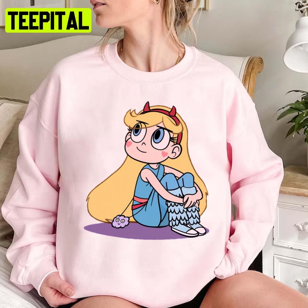 Cute Face Star Sitting Star Vs The Forces Of Evil Unisex Sweatshirt Cute Face Star Sitting Star Vs The Forces Of Evil Unisex Sweatshirt