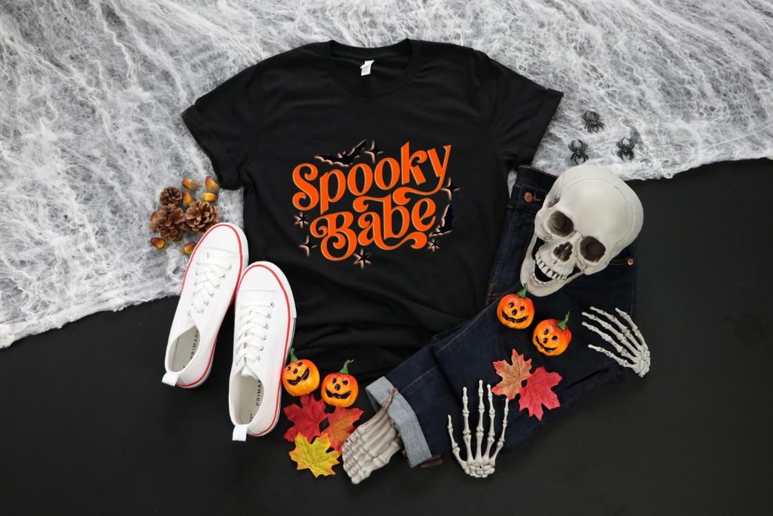 Cute Spooky Babe Halloween T-Shirt Cute Spooky Babe Halloween T-Shirt