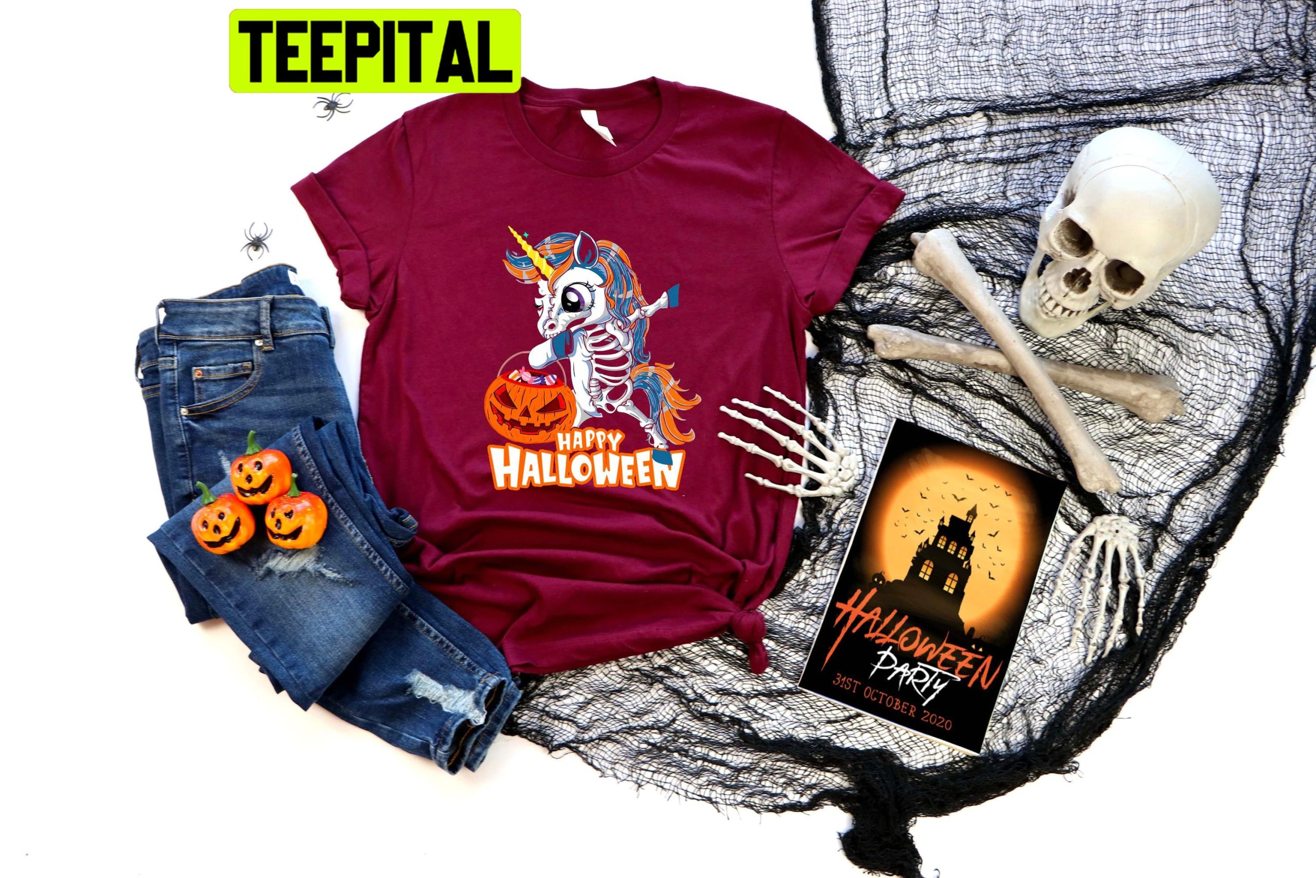 Cute Unicorn Happy Halloween Trending Unisex Shirt Cute Unicorn Happy Halloween Trending Unisex Shirt