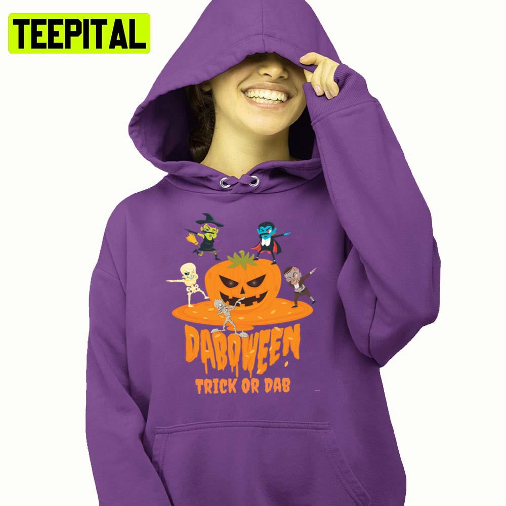 Daboween Trick Or Dab Halloween Illustration Hoodie Daboween Trick Or Dab Halloween Illustration Hoodie