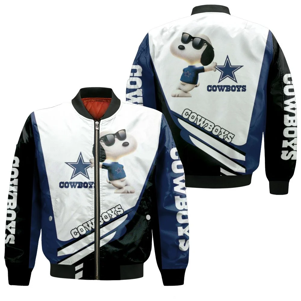 Dallas Cowboys Snoopy Fan 3d Jersey Bomber Jacket Dallas Cowboys Snoopy Fan 3d Jersey Bomber Jacket