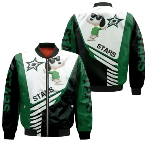 Dallas Stars Snoopy For Fans 3d Bomber Jacket
