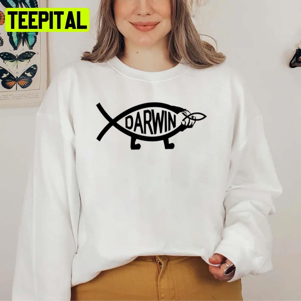 Darwin Fish Snack Charles Darwin Unisex Sweatshirt Darwin Fish Snack Charles Darwin Unisex Sweatshirt
